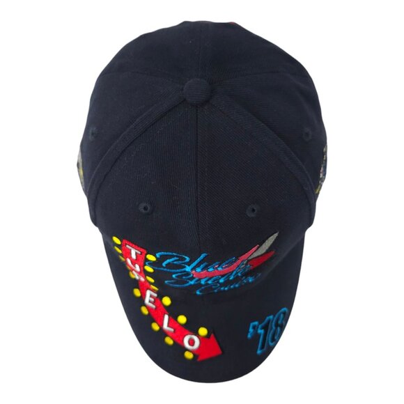 Tupelo MS Blue Suede Cruise 2018 Elvis Classic Cars Strapback Cap Trucker Hat - Picture 6 of 14